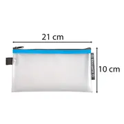 Mapa protectie, inchidere fermoar, DL, 10x31 cm, transparent BPTCFA034130