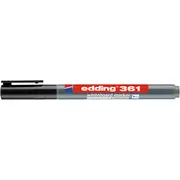 Marker Edding 361 pentru tabla, corp plastic, varf 1 mm, negru BPTCED361001