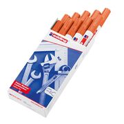 Marker cu vopsea Edding 750, corp metalic, varf 2-4 mm, portocaliu BPTCED750006