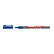 Marker pentru tabla Edding 361, corp plastic, varf 1 mm, albastru BPTCED361003