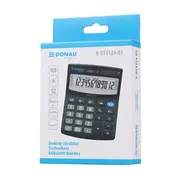 Calculator de birou Donau Tech, 122 x 100 x 32 mm, 12 digiti, negru BPTCDN412401