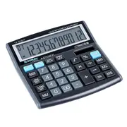 Calculator de birou Donau Tech, 136 x 134 x 28 mm, 12 digiti, negru BPTCDN412201