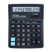 Calculator de birou Donau Tech, 190 x 143 x 40 mm, 14 digiti, negru BPTCDN414101