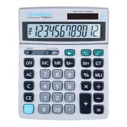 Calculator de birou Donau Tech, 210 x 154 x 37 mm, 12 digiti, argintiu BPTCDN412938