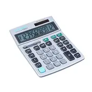 Calculator de birou Donau Tech, 210 x 154 x 37 mm, 12 digiti, argintiu BPTCDN412938