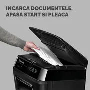 Distrugator Fellowes Automax 150c AUTO FEED CROSS CUT, negru, auto-reverse, sleep-mode BPTCFW680101