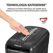 Distrugator de documente Fellowes 60CS, cross-cut, negru BPTCFW000403