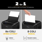 Distrugator documente Fellowes, Automax 80M, 80 coli BPTCFW621601