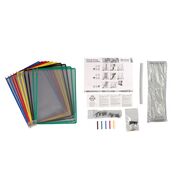 Kit complet Tarifold, din otel, pentru perete, A4, 10 display-uri, multicolor BPTCTA414109