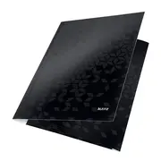 Mapa cu elastic Leitz WOW, carton laminat, A4, 250 coli, negru BPTCSL820095