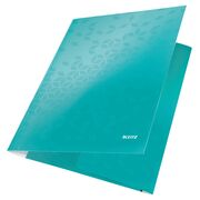 Mapa cu elastic Leitz WOW, carton laminat, A4, 250 coli, turcoaz BPTCSL820051