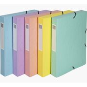 Mapa documente Exacompta, din carton, cu elastic, capacitate 350 coli, diverse culori BPTCFA059560