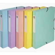 Mapa documente Exacompta, din carton, cu elastic, capacitate 350 coli, diverse culori BPTCFA059560