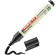 Marker Edding 22 Ecoline, permanent, corp plastic, varf tesit, 1-5 mm, negru BPTCED000313