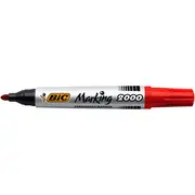 Marker permanent BIC 2000, varf rotund 1.7 mm, rosu BPTCCT8032