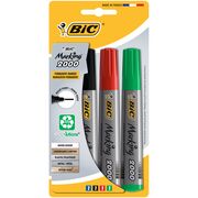 Marker permanent Bic 2000, varf 2-5mm, 4 culori, blister BPTCCT8067