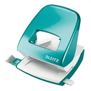 Perforator Leitz WOW 5008, 30 coli, metalic, turcoaz BPTCSL802010