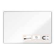 Tabla NOBO Premium Plus, otel lacuit, 180x120 cm, magnetica, include marker si tavita, alb BPTCSL915161