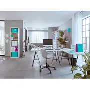 Tavita documente Leitz WOW, PS, A4, culori duale, alb-turcoaz BPTCSL611051