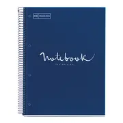 Caiet cu spira, Miquelrius, Emotion, A4, matematica, 80 file, coperta carton dur, albastru BPTCMQ46046