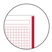 Caiet cu spira, Miquelrius, Emotion, A4, matematica, 80 file, coperta carton dur, rosu BPTCMQ46053