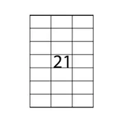 Etichete autoadezive Apli, A4, 70 x 42.4 mm, 2100 bucati, 100 coli/top BPTCAL03136