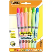 Evidentiator Bic Brite Liner Grip, diverse culori pastel BPTCCT8070