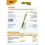 Evidentiator Bic Brite Liner Grip, diverse culori pastel BPTCCT8070