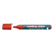 Marker Edding 380 pentru flipchart, varf rotund, 1.5-3 mm, rosu BPTCED380002