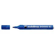Marker permanent Edding 2000C, corp metalic, varf rotund, 1.5-3 mm, albastru BPTCED20003