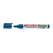 Marker permanent Edding 22 Ecoline, corp plastic, varf tesit 1-5 mm, albastru BPTCED000311