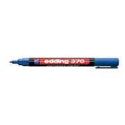 Marker permanent Edding 370, corp plastic, varf rotund, 1 mm, albastru BPTCED3703