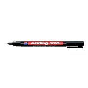 Marker permanent Edding 370, corp plastic, varf rotund, 1 mm, negru BPTCED3701
