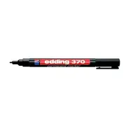 Marker permanent Edding 370, corp plastic, varf rotund, 1 mm, negru BPTCED3701