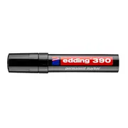 Marker permanent Edding 390, corp plastic, varf retezat 4-12 mm, negru BPTCED3901