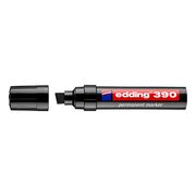 Marker permanent Edding 390, corp plastic, varf retezat 4-12 mm, negru BPTCED3901