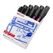Marker permanent Edding 390, corp plastic, varf retezat 4-12 mm, negru BPTCED3901