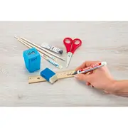 Marker permanent Edding 400, corp plastic, varf rotund, 1 mm, negru BPTCED4001