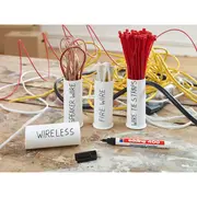 Marker permanent Edding 400, corp plastic, varf rotund, 1 mm, rosu BPTCED4002