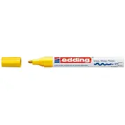 Marker permanent Edding 750, cu vopsea, corp metalic, alb, varf rotund, 2-2-4 mm, galben BPTCED7505