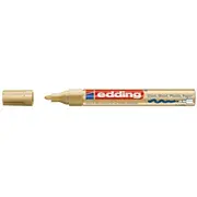 Marker permanent Edding 750, cu vopsea, corp metalic, varf rotund, 2-2-4 mm, auriu BPTCED75053