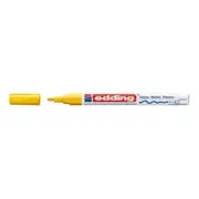 Marker permanent Edding 751 cu vopsea, corp metalic, varf rotund, 1-2 mm, galben BPTCED751005