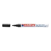 Marker permanent Edding 751 cu vopsea, corp metalic, varf rotund, 1-2 mm, negru BPTCED751001