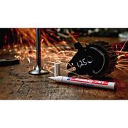 Marker permanent Edding 751 cu vopsea, corp metalic, varf rotund, 1-2 mm, negru BPTCED751001