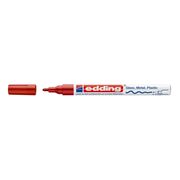 Marker permanent Edding 751 cu vopsea, corp metalic, varf rotund, 1-2 mm, rosu BPTCED751002