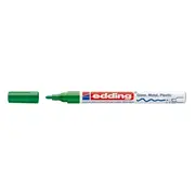 Marker permanent Edding 751 cu vopsea, corp metalic, varf rotund, 1-2 mm, verde BPTCED751004