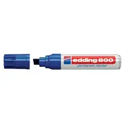Marker permanent Edding 800, corp aluminiu, varf retezat, 4-12 mm, albastru BPTCED8003