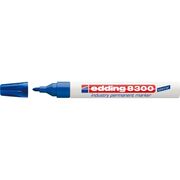 Marker permanent Edding 8300 Industrial, corp metalic, varf rotund, 1.5-3 mm, albastru BPTCED083003