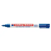 Marker permanent Edding 8400, pentru CD/DVD/BD, corp plastic, varf rotund, 0.75 mm, albastru BPTCED84003
