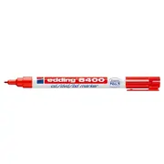 Marker permanent Edding 8400, pentru CD/DVD/BD, corp plastic, varf rotund, 0.75 mm, rosu BPTCED84002